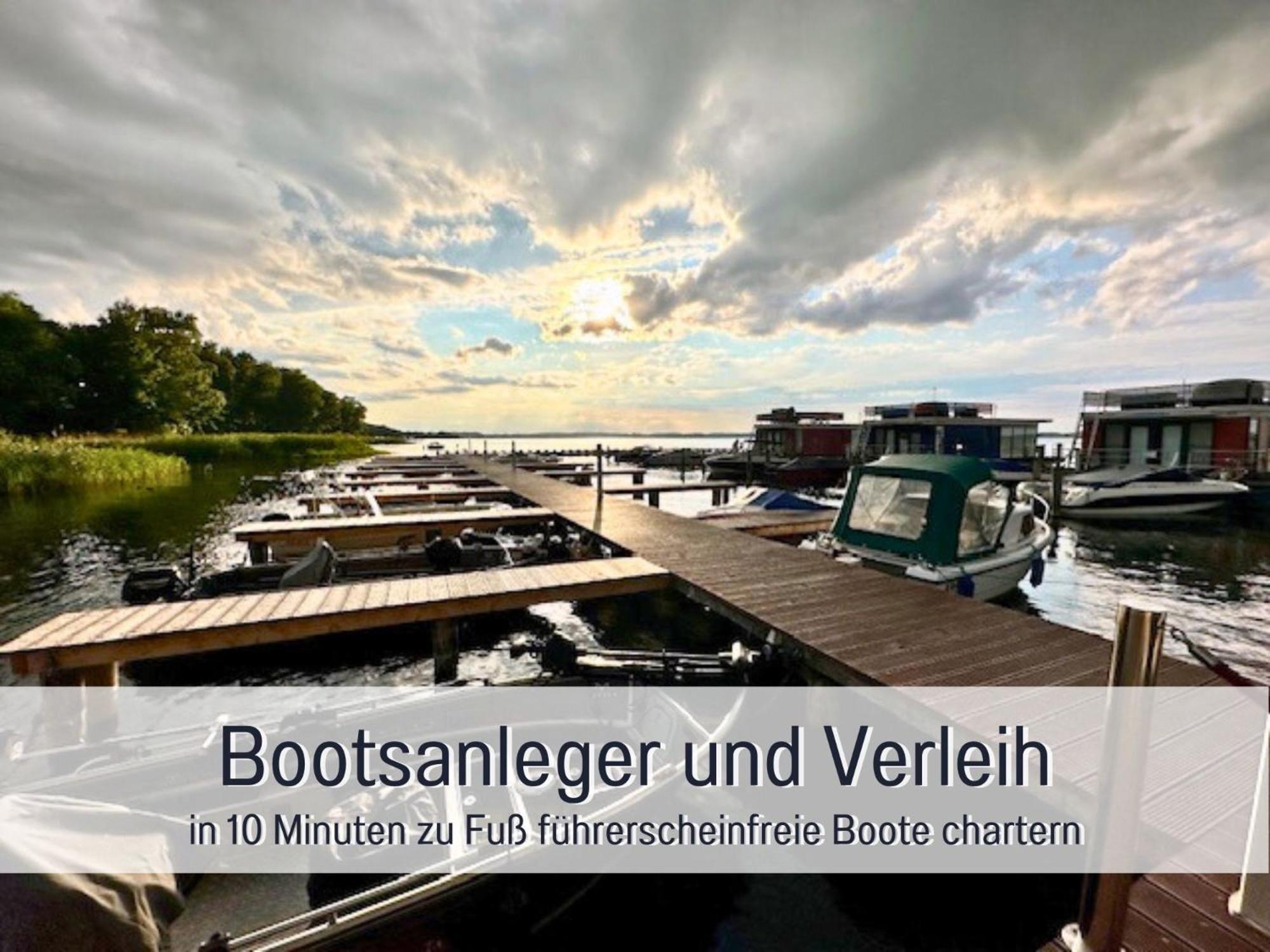 Strandhaus Mathea - Ruhige Lage Direkt Am Fleesensee - Parkplatz, Kamin, Sauna - Familienfreundlich Unter Göhren Exterior foto